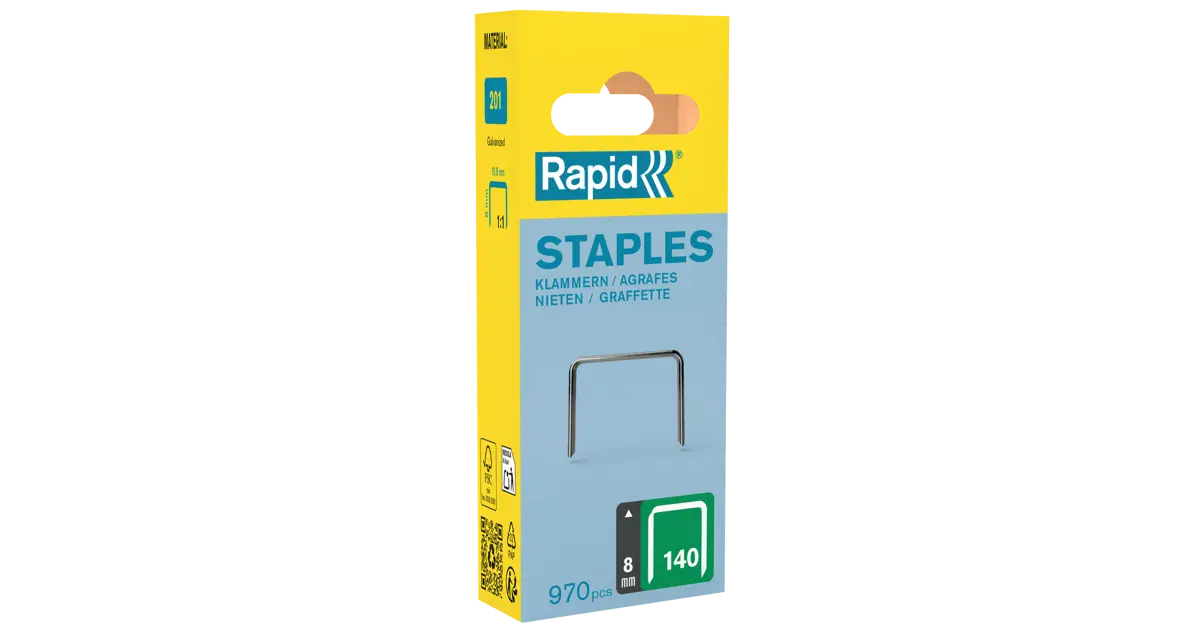 Rapid 140/14mm Flatwire Staples - 5000 Pack Of Galvanized Steel Staples For Insulation, Carpets & DIY - View #6