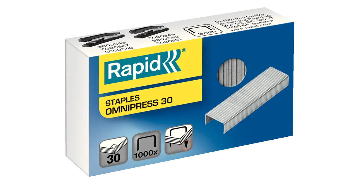 Rapid Agrafes 23/8 Mm Strong - Lot De 5 Boîtes De 1000 Agrafes