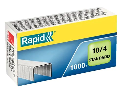 Agrafes N°10 Standard - Boîte De 1000 | Compatible Toutes Agrafeuses | Métal Galvanisé