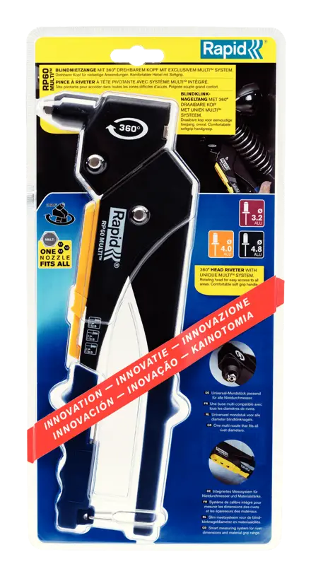 Rapid Rp60 Multi Pivoting Head Riveter Riveting Rapid