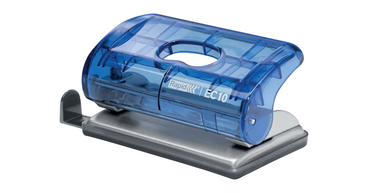 Perforatrice Esselte Rapid Mini 2 Fori - Compatta, Per Fino A 10 Fogli, Colore Blu, Ideale Per Ufficio E Scuola - Foto 2