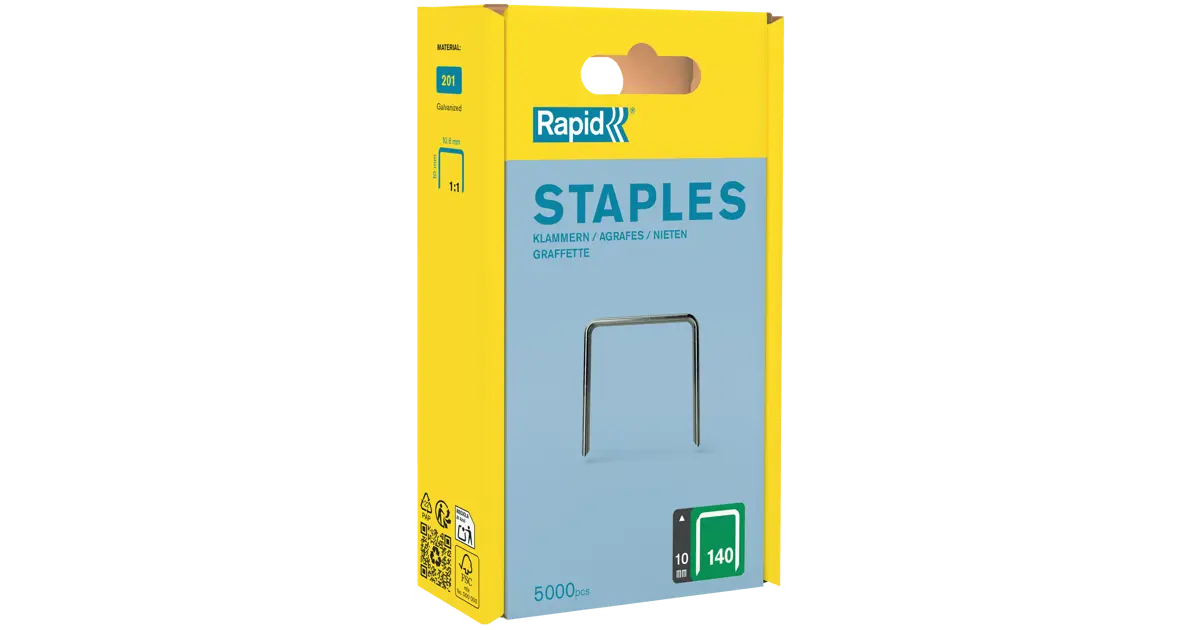 Rapid Nr. 140 vlakdraadnieten RVS 10 mm Rapid Nr. 140 vlakdraadnieten RVS 10 mm