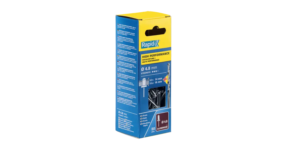 Rapid High Performance Rivets 4.8 X 14mm Blister Of 50 | Power Tools Direct - View #7