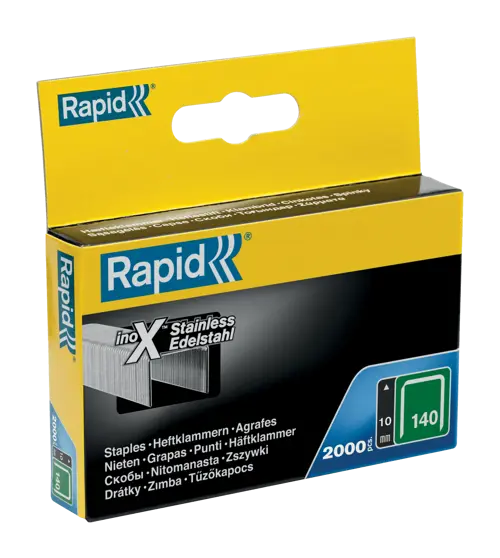 Rapid 140/14mm Flatwire Staples - 5000 Pack Of Galvanized Steel Staples For Insulation, Carpets & DIY - View #3