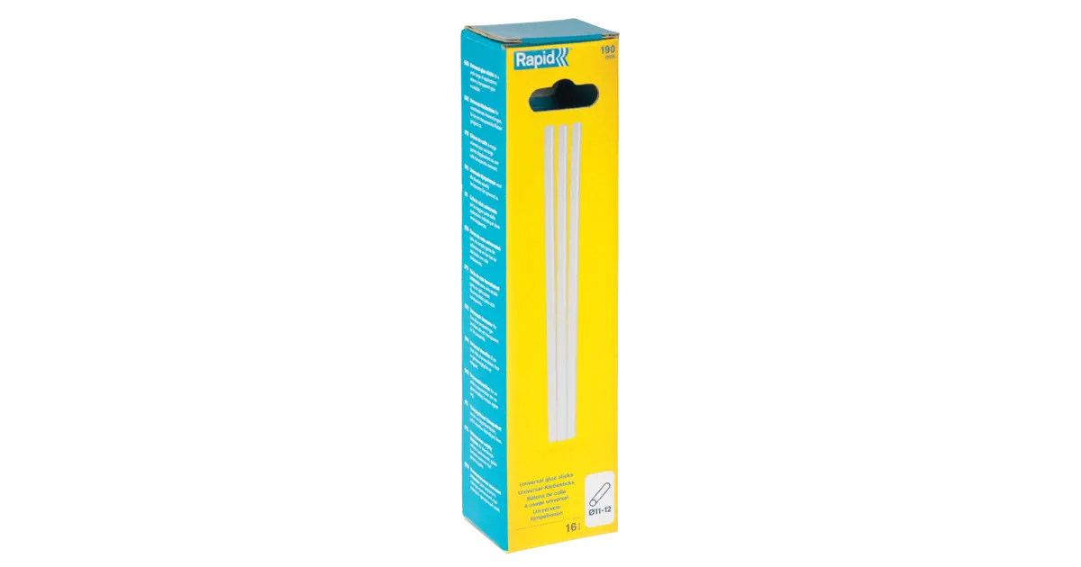 KnorrPrandell Klebestifte – 12 Stück, Transparent, 7 Mm Durchmesser & 10 Cm Lang