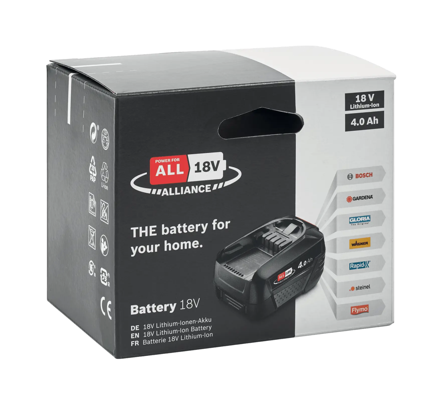 Batterie 18V 4,0Ah PBA Alliance Power for All RAPIDREDESIGN