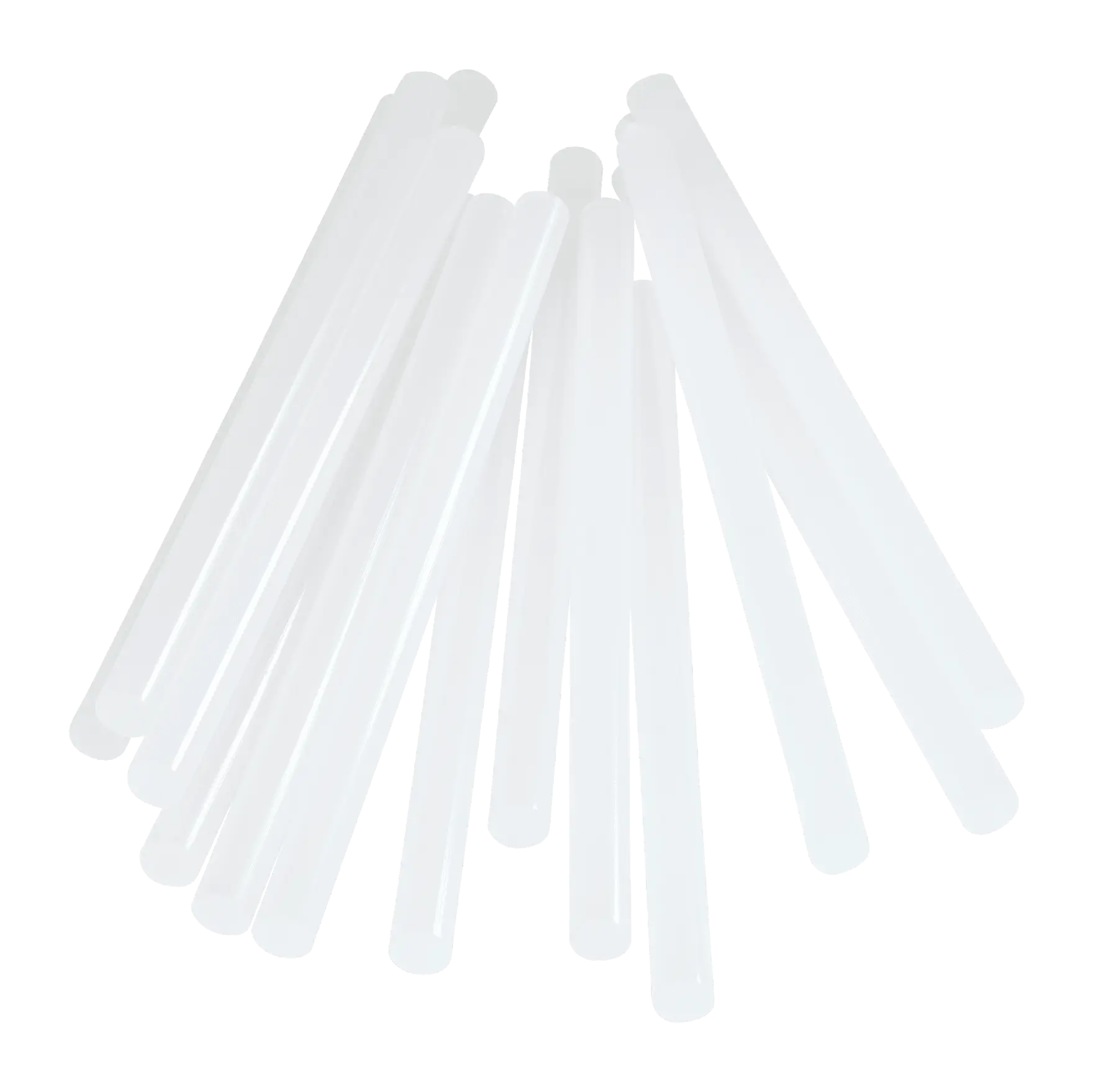 REQUISITE NEEDS Bastoncini Di Colla A Caldo Trasparenti - 10 Pezzi Da 11x270 Mm Per Pistola Elettrica
