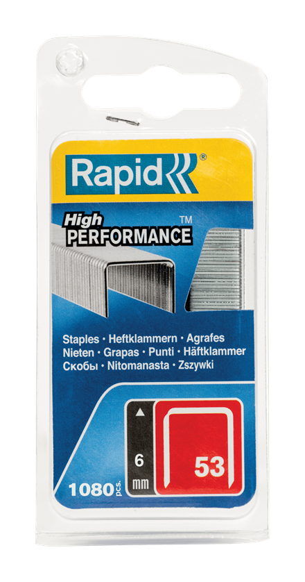 Rapid No. 53 Finewire staple 6 mm | RAPID-REDESIGN