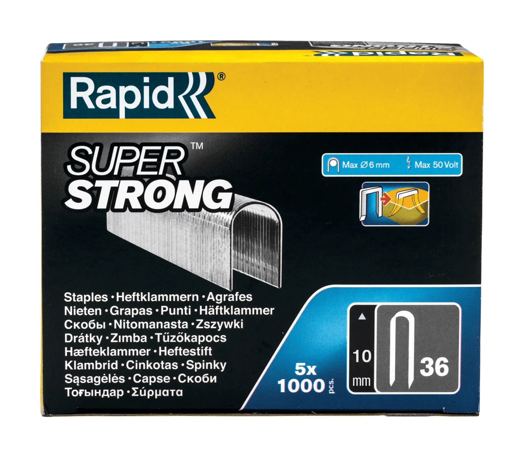 Rapid No. 36 Cable staple Superstrong wire 10 mm Stapling RAPID