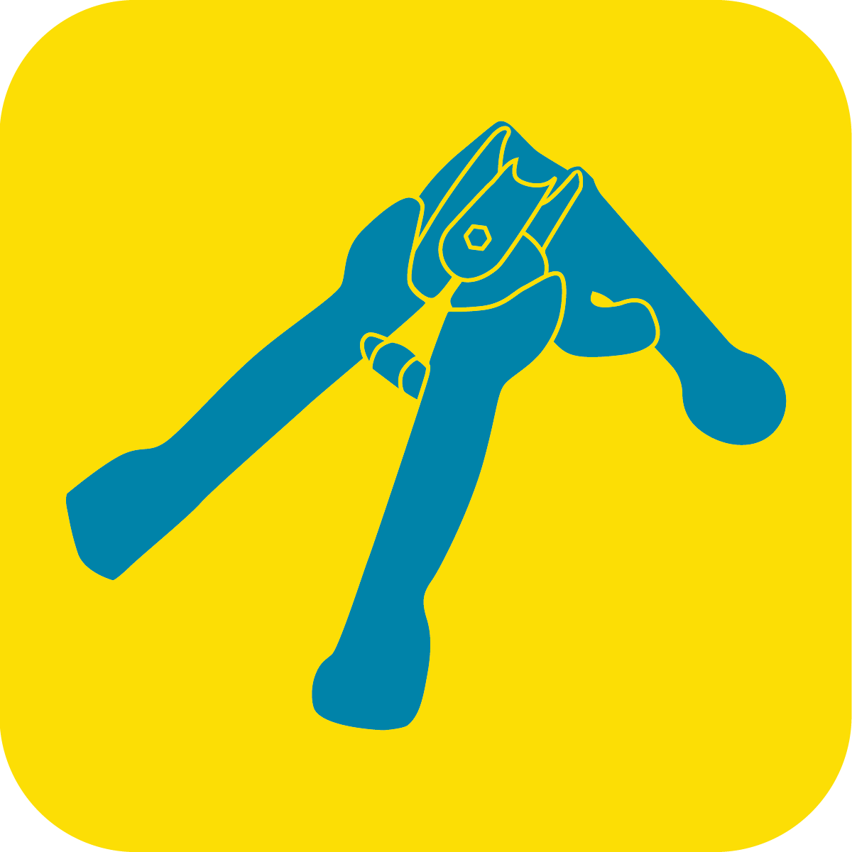 Fence and garden pliers icon