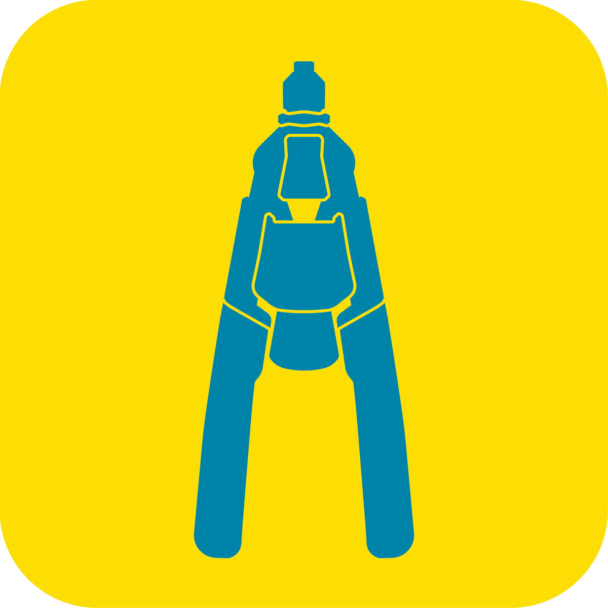 Rivet pliers and rivets icon